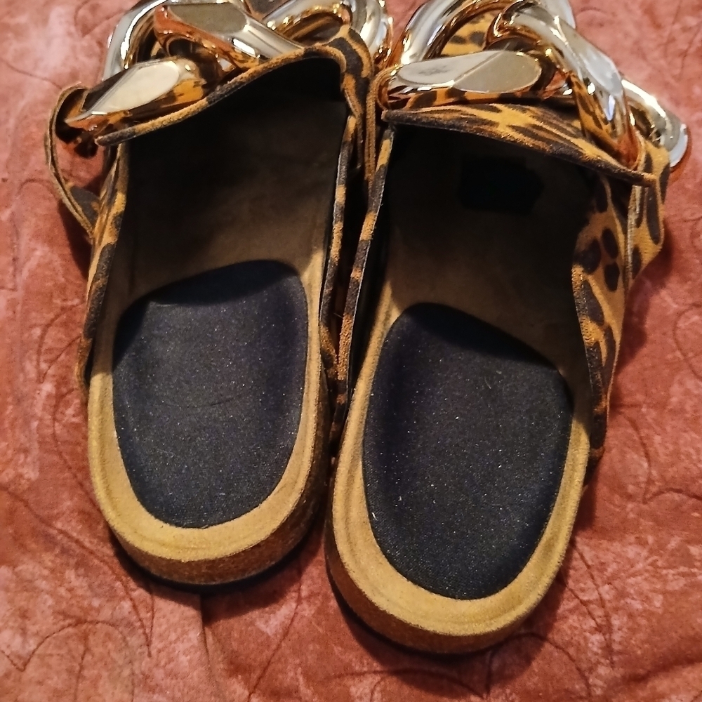 Unbranded Ladies NWOT leopard Print Sandals. Size 6.5 - Picture 2 of 6